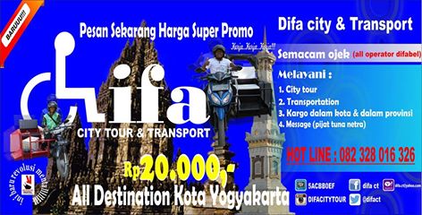 Difa City Tour menjadi pilihan transportasi bagi difabel di Yogyakarta.