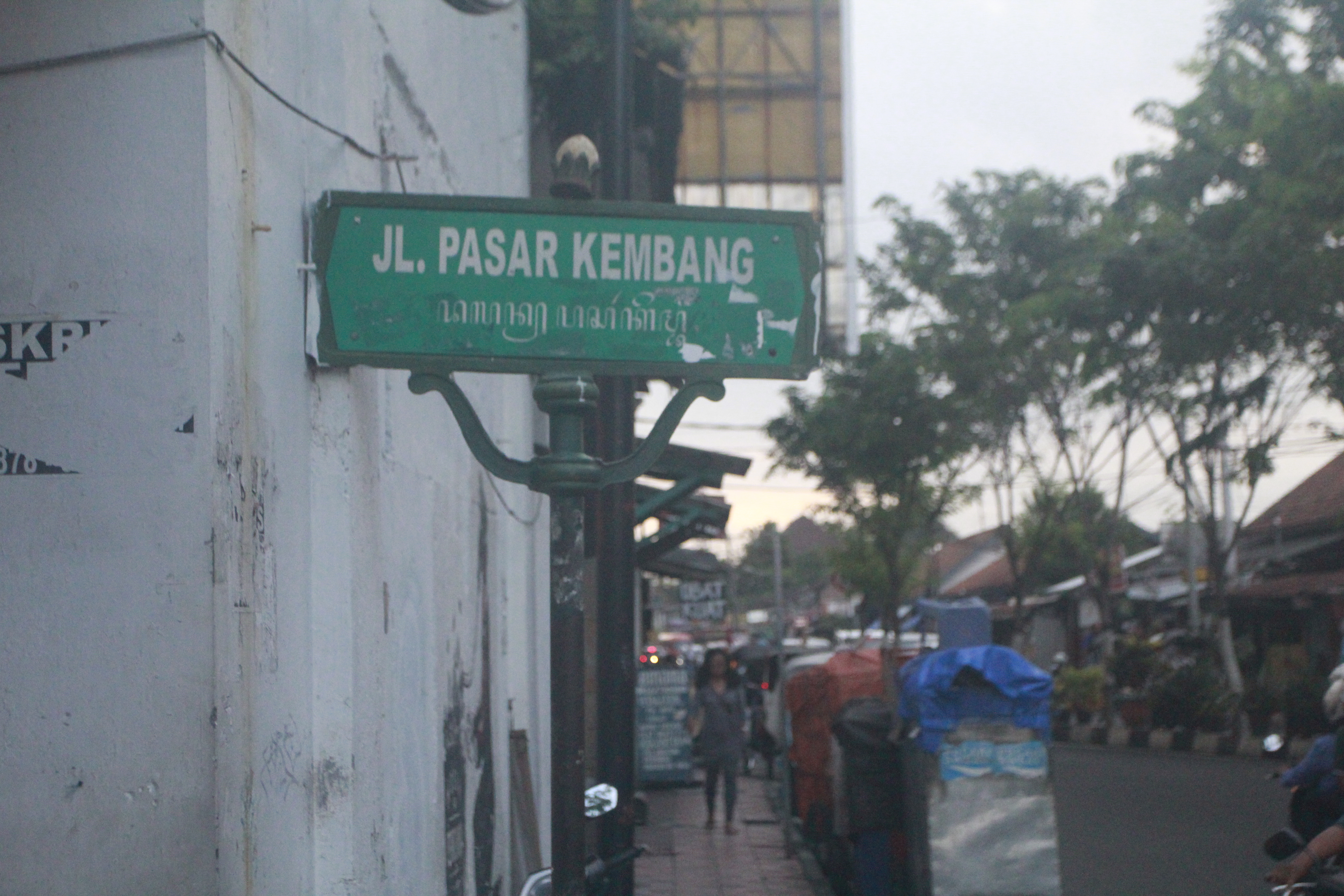 Dulu, Jalan Pasar Kembang merupakan sentra pedagang bunga, sebelum pindah ke Jalan Ahmad Jazuli. Sekarang nama Pasar Kembang cukup identik dengan kawasan prostitusi, akibat kegiatan yang terjadi di gang-gang selatan jalan ini.