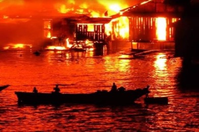 Kebakaran Hebat di Kota Jayapura, 1.000 Warga Terpaksa Tinggal di Pengungsian